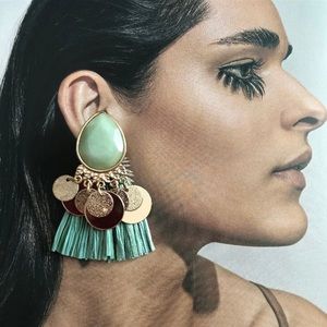 ✨3 FOR $25✨ ZARA | Aquamarine Tassel Earrings